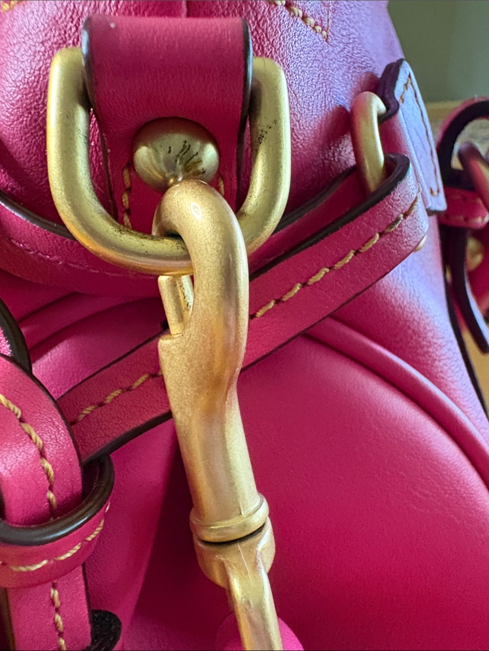 Dooney & Bourke Fuchsia Florentine Satchel - Picture 14 of 15